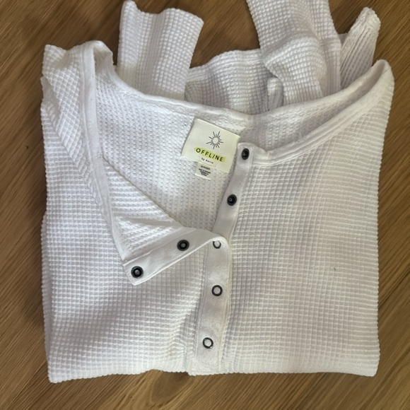 White Henley T-Shirt  from Offline by Aerie - Picture 4 of 4